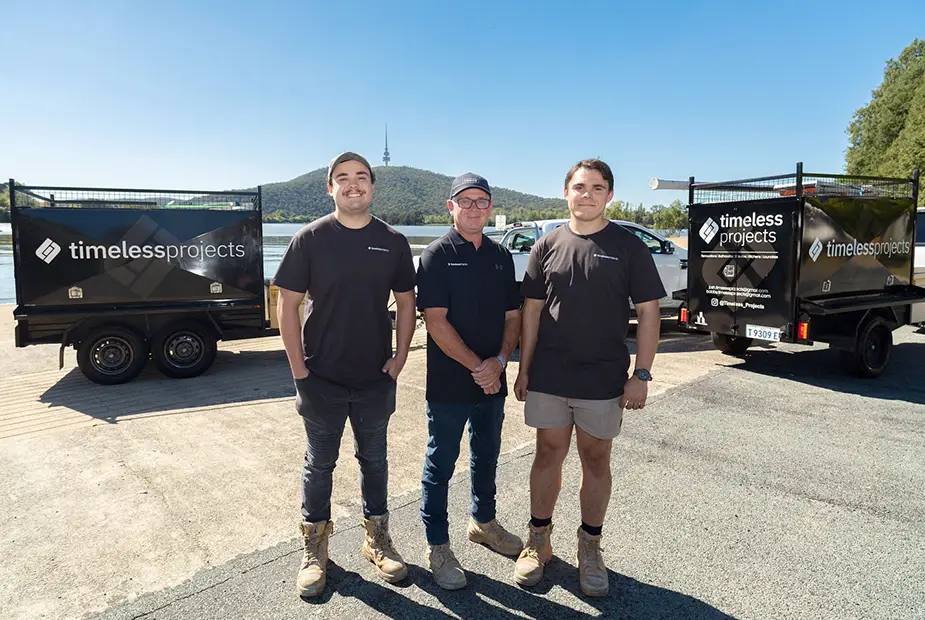 Timeless Projects team and renovation detail